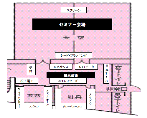 展示会場レイアウト 展示会場レイアウト